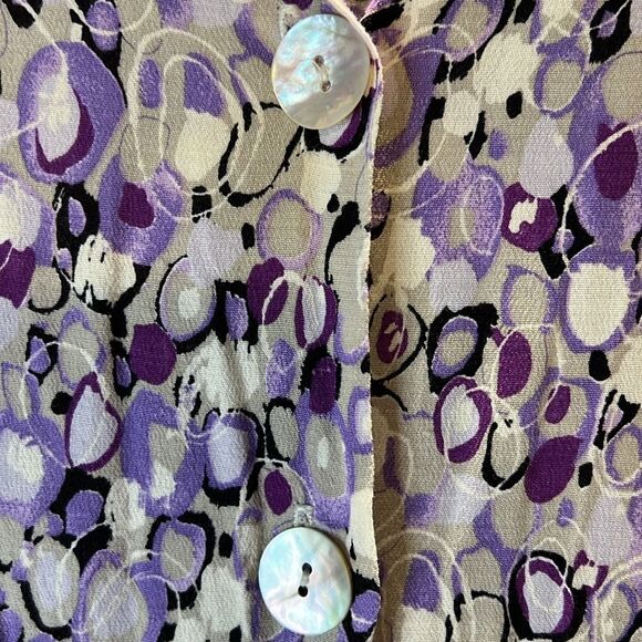 Clio II Multicolored Blouse size 2x button down - Picture 6 of 9